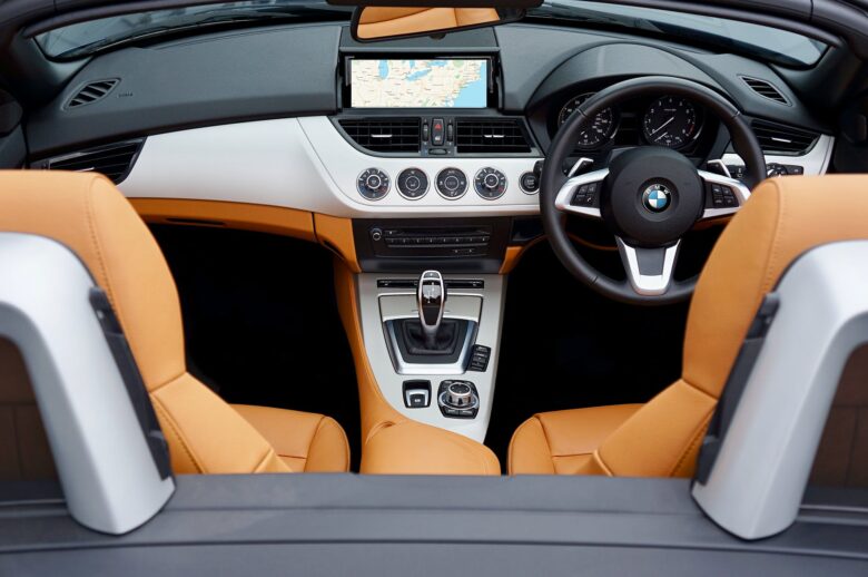 black brown and gray bmw car interior view